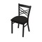 Holland Bar Stool Co 620 Catalina 18" Chair with Black Wrinkle Finish and Canter Espresso Seat 62018BW003 - alternate 1